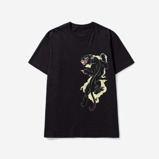 Peace Gecko Casual Vintage Short Sleeve T-Shirt