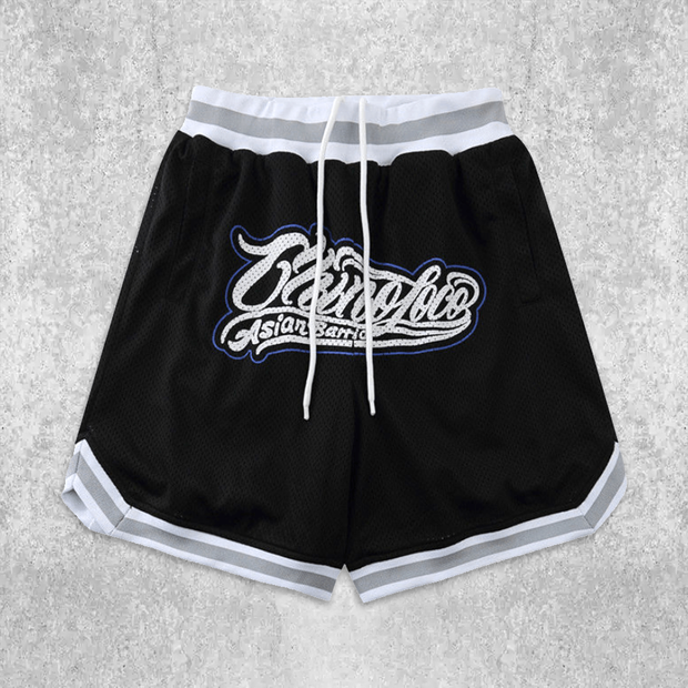 Street Letters Print Track Shorts