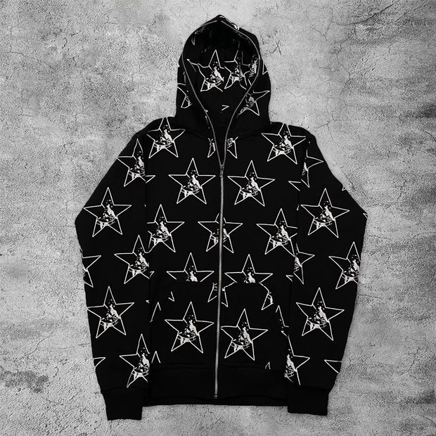 Casual women's street home hoodie under the stars