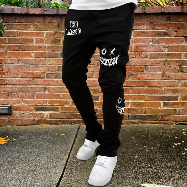 Street style trendy printed casual sports trousers