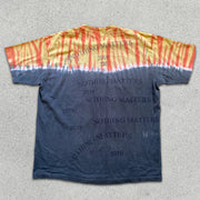 Skull graphic print tie-dye short-sleeve T-shirt