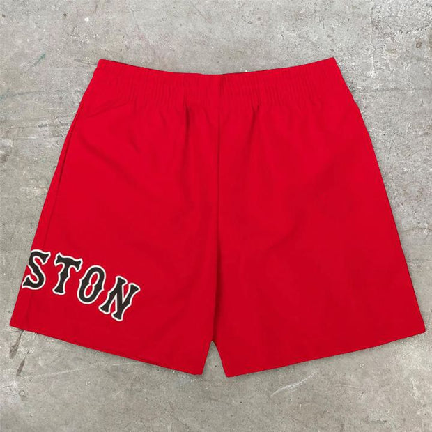 Personalized print boston shorts