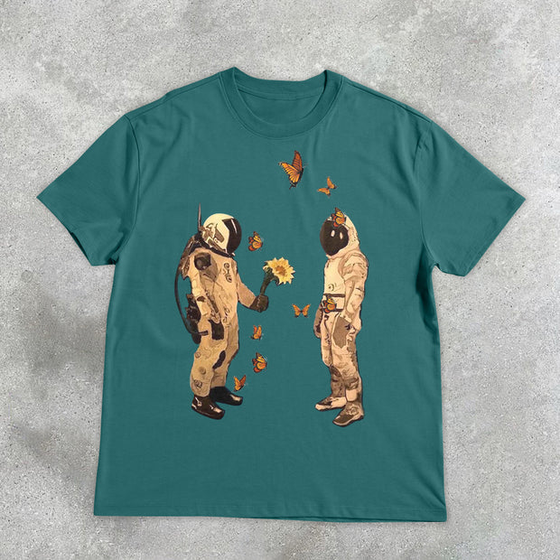Confession Astronaut Butterfly Retro T-Shirt