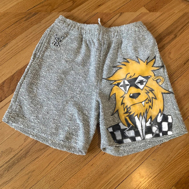 Personalized lion print fashion shorts