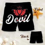 Couple outfit men's devil shorts