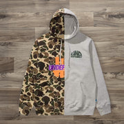 Camouflage deconstructed casual street hoodie