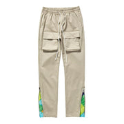 Functional pocket zipper casual men's trousers