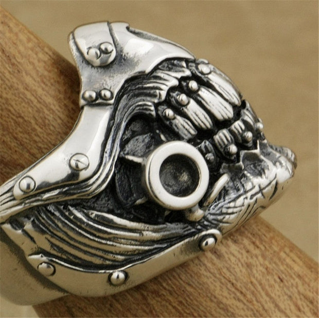Crazy max undead mask ring