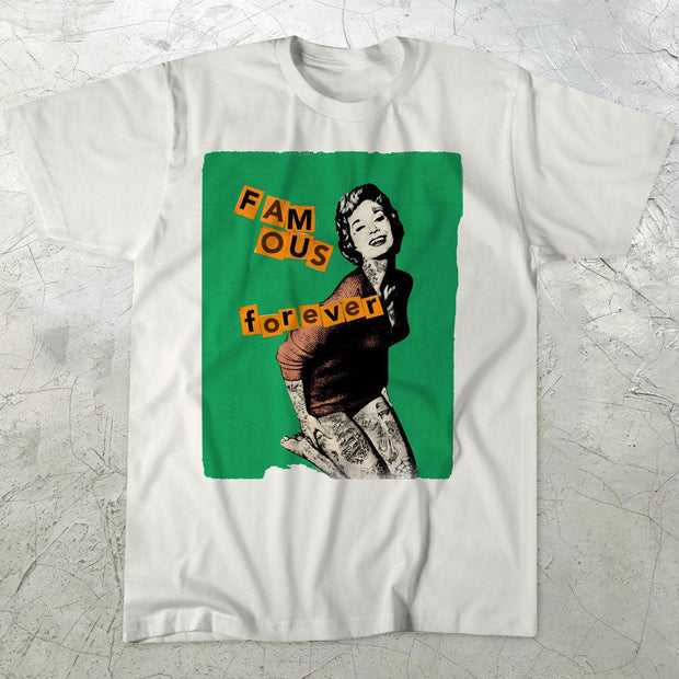 Girl Fashion Print Short Sleeve T-shirt