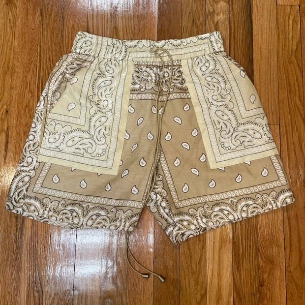 Plain print street all-match shorts