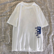 nvyk summer print oversize loose short sleeve t-shirt