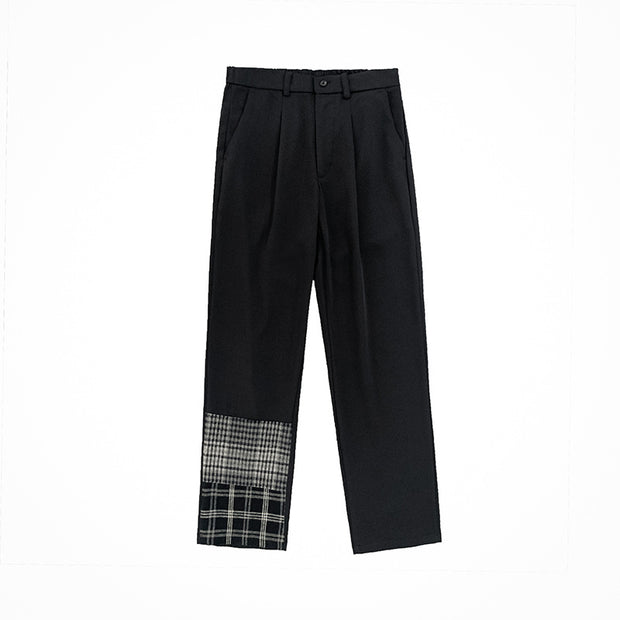 Suit trousers straight-leg nine-point trousers fall feeling small trousers