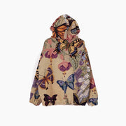 Retro fashion butterfly print hoodie