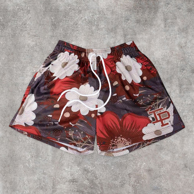 Stylish Vintage Resort Style Floral Shorts
