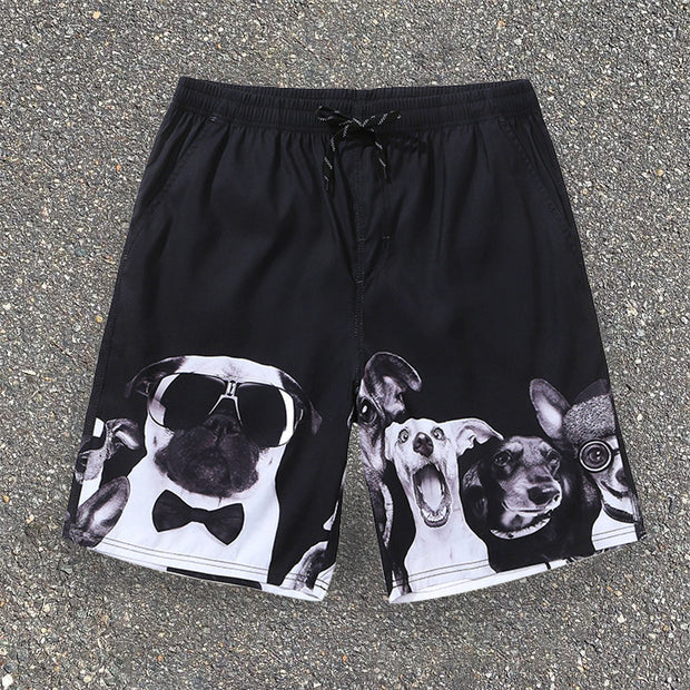 Quick dry loose beach dog agent shorts