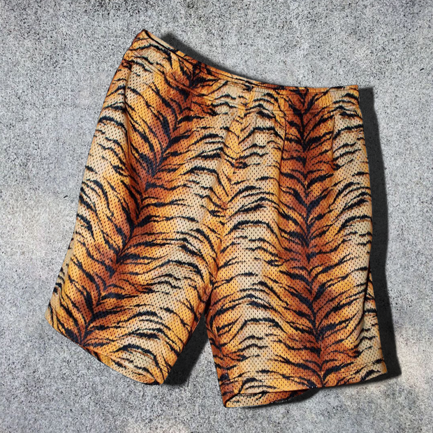 Tiger print shorts