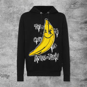 Casual evil banana long sleeve sports hoodie