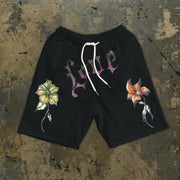 Flowers fashion retro street style casual shorts