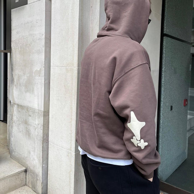 Out Of Sight Graphic Hoodie Brown