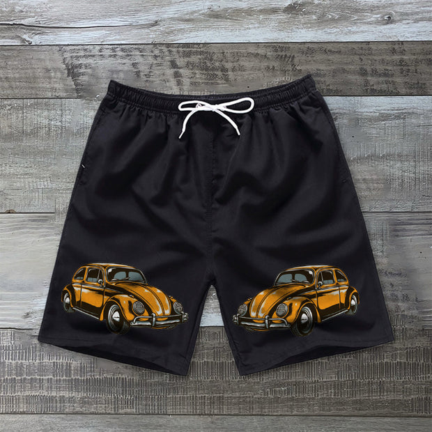 Car print swimming shorts
