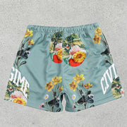 Civilregime Floral Print Drawstring Shorts