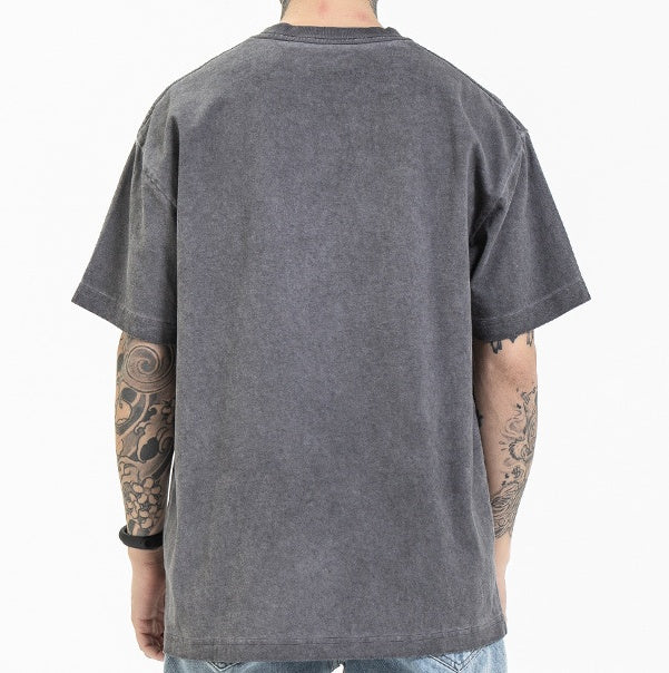 Men's casual round neck short sleeve printing
