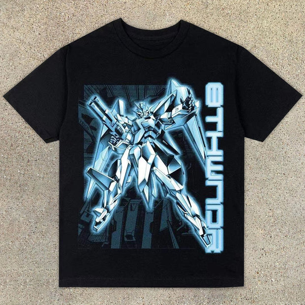 Gundam casual street short sleeve T-shirt