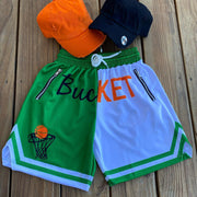 Fashion hit color basketball shorts