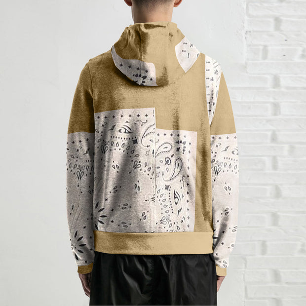 Personalized long-sleeved cashew flower men's sweatshirt