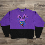 Rabbit robber casual street home sports stitching sweater