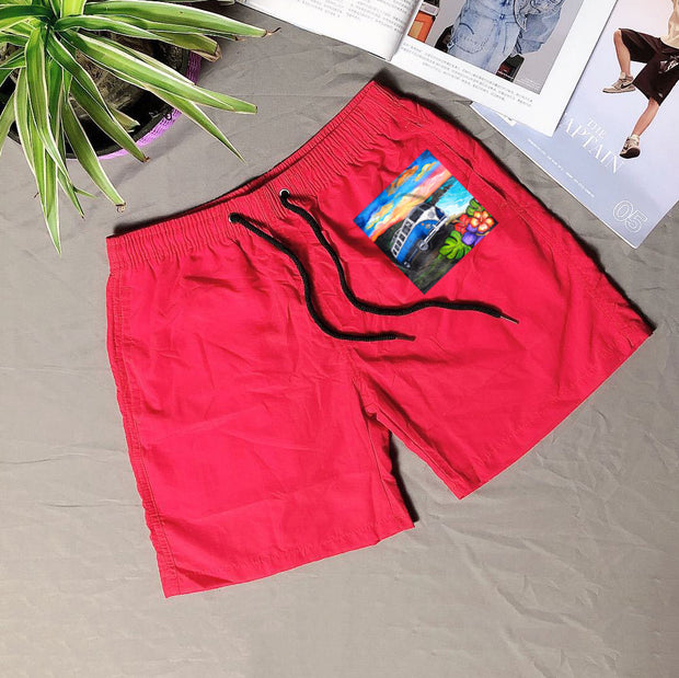 Summer beach print swimming shorts