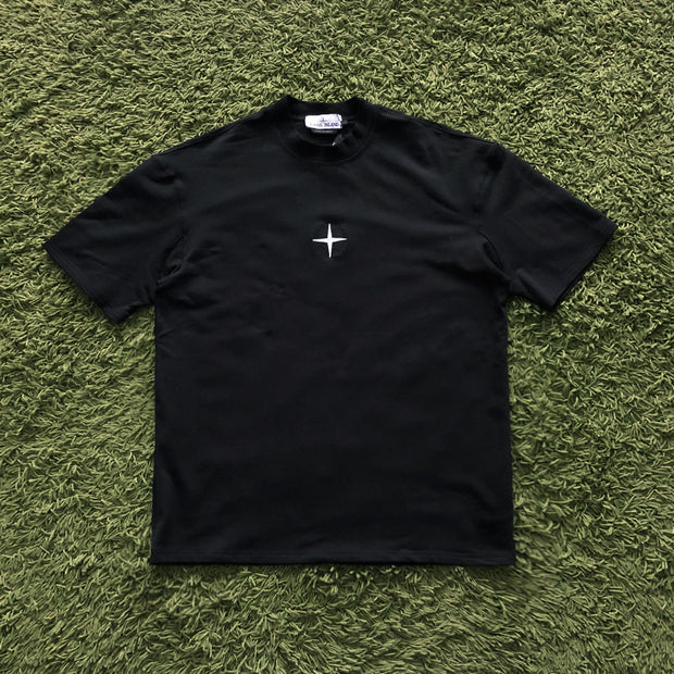Cross star street shooting short-sleeved T-shirt