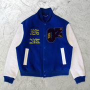 Fashion print trendy hip-hop loose baseball uniform jacket