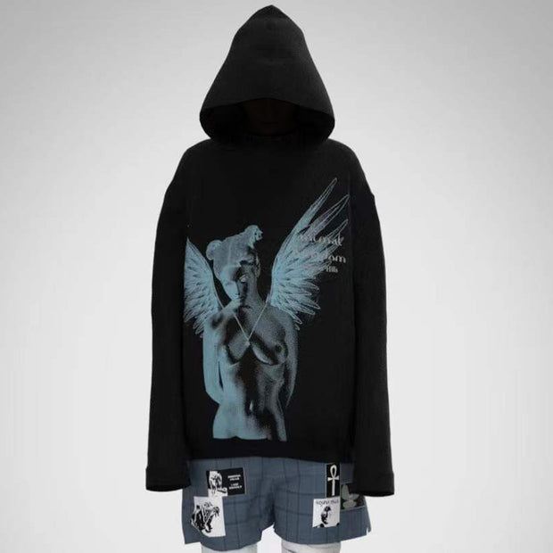 Fallen angel casual street sports hoodie