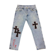 Casual retro cross street outdoor home jeans
