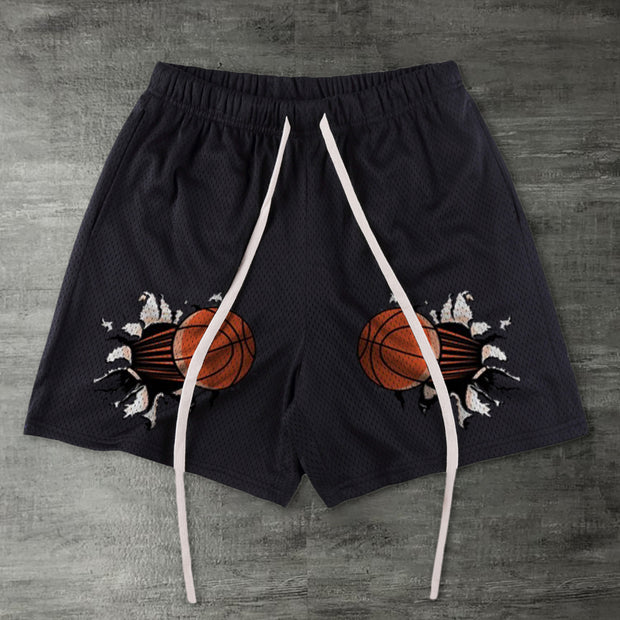 Basketball printed casual sports shorts
