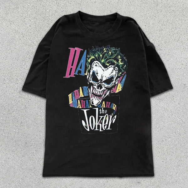 Joker Graphic Print Short Sleeve T-Shirt