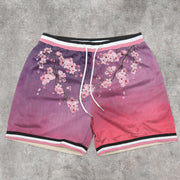 Ombre Sakura Trend Mesh Shorts