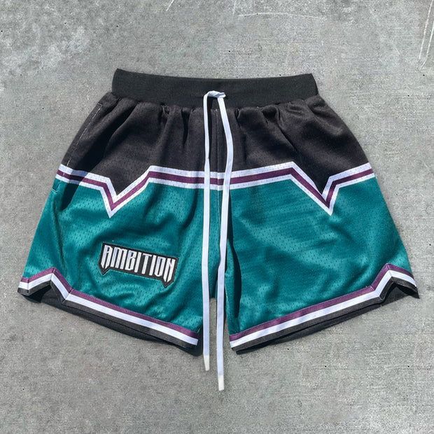Fashion personality college style sports shorts