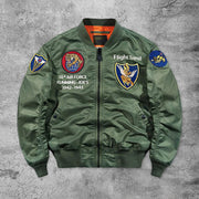 Casual aviator bomber jacket