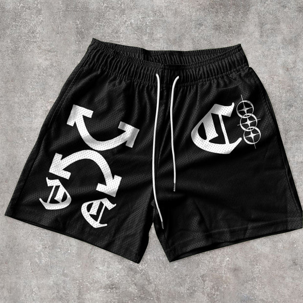 Trendy Printed Casual Street Sports Shorts