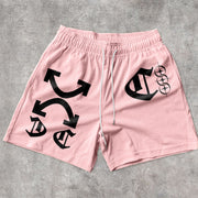 Trendy Printed Casual Street Sports Shorts