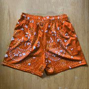 Fashion cashew flower sports mesh shorts