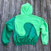 Personalized vortex cut stitching hoodie