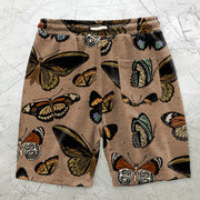 Retro butterfly fashion casual shorts