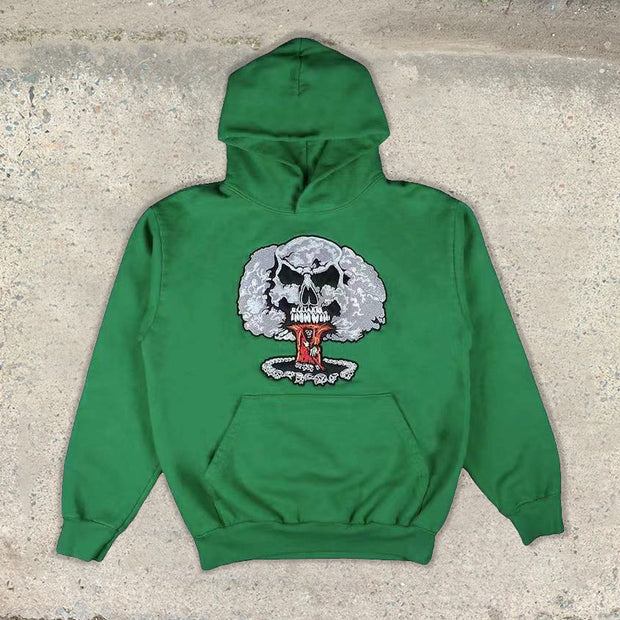 Explosion skull casual street home sports hoodie