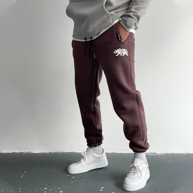 Trendy personality pattern casual sports trousers