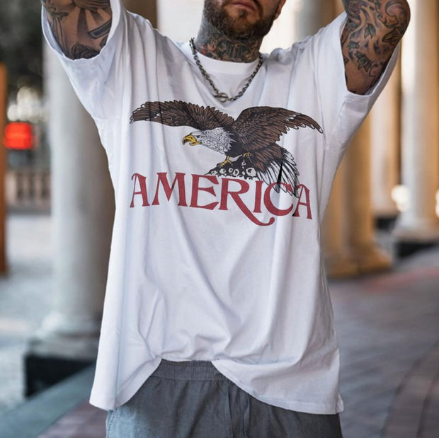 American Eagle Graphic Print Short Sleeve T-Shirt