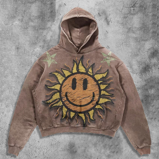 Smile Sun Flower Hoodie