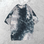 Tie-dye loose trend short-sleeved T-shirt